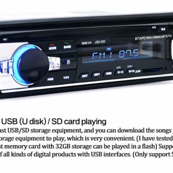 1 DIN Bluetooth Hands-free Stereo USB/SD FM AUX-IN