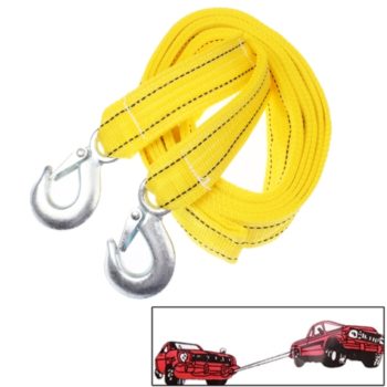 3 Tons Vehicle Towing Cable Rope, Length: 4m(Yellow)