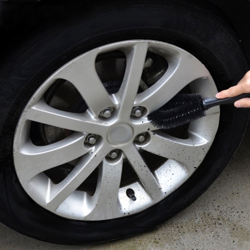 Car Tire Rim Hub Scrub Washing Tool (Black)