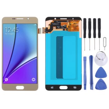 5.5 inch OLED LCD Screen for Samsung Galaxy Note 5 with Digitizer Full Assembly (Gold)