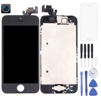 TFT LCD Screen for iPhone 5 Digitizer Full Assembly with Front Camera (Black)