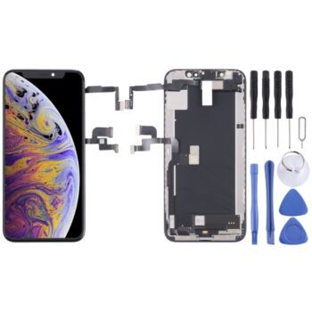 LCD Screen for iPhone XS Digitizer Full Assembly with Earpiece Speaker Flex Cable