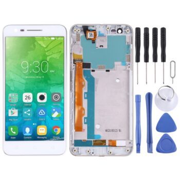 OEM LCD Screen for Lenovo Vibe C2 K10A40 with Digitizer Full Assembly  (White)