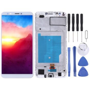OEM LCD Screen for Huawei Y7 (2018) Digitizer Full Assembly  (White)