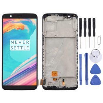 OnePlus 5T A5010 TFT Material LCD Screen and Digitizer Full Assembly  (Black)