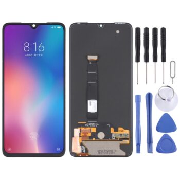 AMOLED Material LCD Screen and Digitizer Full Assembly for Xiaomi Mi 9(Black)