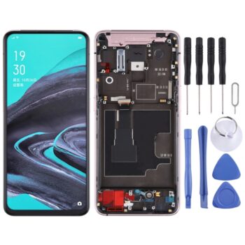 LCD Screen for OPPO Reno2 Digitizer Full Assembly  (Pink)