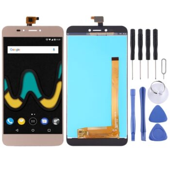 TFT LCD Screen for Wiko Upulse with Digitizer Full Assembly(Gold)