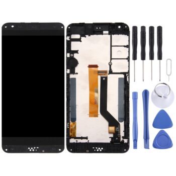 TFT LCD Screen for HTC Desire 530 Digitizer Full Assembly  & Top + Lower Bottom Glass Lens Cover (Grey)