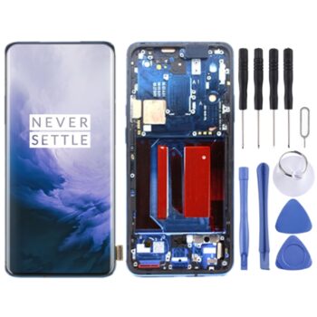 OnePlus 7 Pro Digitizer Full Assembly  OEM LCD Screen (Blue)