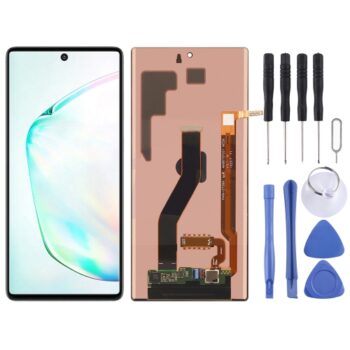 Dynamic AMOLED LCD Screen for Galaxy Note 10 + with Digitizer Full Assembly (Black)