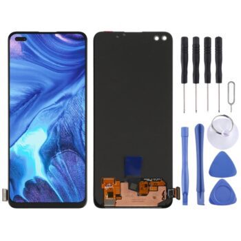 AMOLED Material LCD Screen and Digitizer Full Assembly for OPPO Reno4