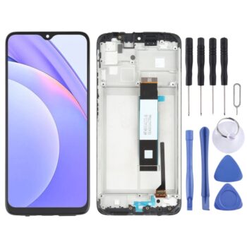 LCD Screen and Digitizer Full Assembly  for Xiaomi Redmi Note 9 4G / Poco M3 / Redmi 9 Power M2010J19SC M2010J19CG(Black)