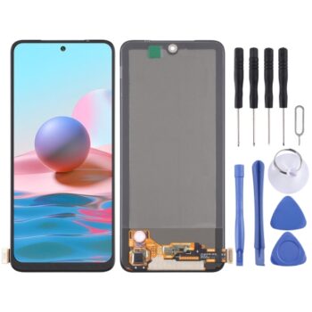 AMOLED Material LCD Screen and Digitizer Full Assembly for Xiaomi Redmi Note 10 4G / Redmi Note 10S M2101K7AI, M2101K7AG