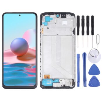 OLED Material LCD Screen and Digitizer Full Assembly  for Xiaomi Redmi Note 10 4G / Redmi Note 10s 4G M2101K7AI M2101K7AG M2101K7BG M2101K7BI M2101K7BNY