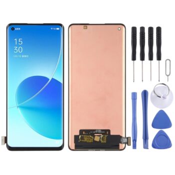 AMOLED Material LCD Screen and Digitizer Full Assembly for OPPO Reno6 Pro 5G / Reno6 Pro+ 5G