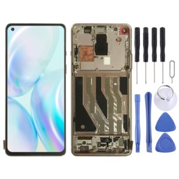 OnePlus 8 IN2013 2017 2010 Digitizer Full Assembly  LCD Screen (Silver)