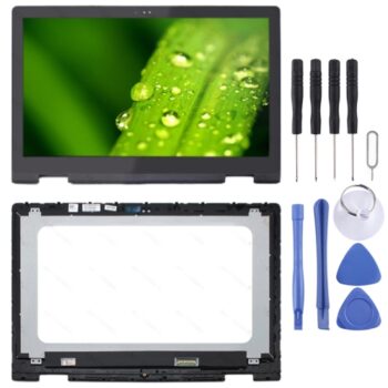 FHD 1920 x 1080 40 Pin P58F001 OEM LCD Screen for Dell Inspiron 15 5568 5578 Digitizer Full Assembly （Black)