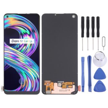Super AMOLED Material LCD Screen and Digitizer Full Assembly for OPPO Realme 8