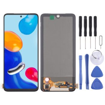 AMOLED Material LCD Screen and Digitizer Full Assembly for Xiaomi Redmi Note 11 4G / Redmi Note 11S 4G