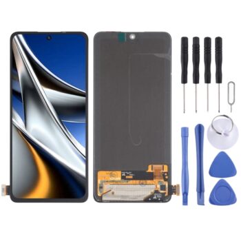 AMOLED Material LCD Screen and Digitizer Full Assembly for Xiaomi Poco X4 Pro 5G
