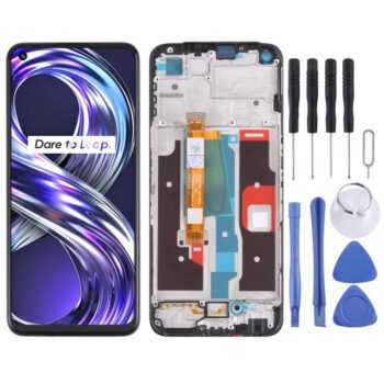 LCD Screen and Digitizer Full Assembly  for OPPO Realme 8i RMX3151(Black)