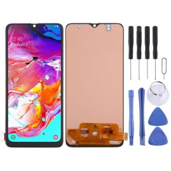 incell LCD Screen for Galaxy A70 (Not Supporting Fingerprint Identification) with Digitizer Full Assembly(Black)