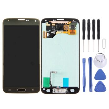 LCD Screen and Digitizer Full Assembly for Galaxy S5 / G9006V / G900F / G900A / G900I / G900M / G900V, G900T, G900W8, G900K, G900L, G900S(Gold)