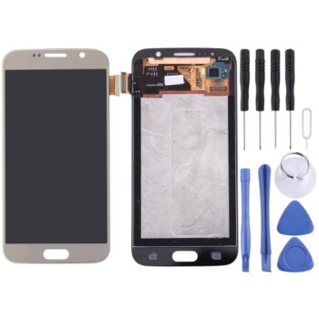 LCD Screen and Digitizer Full Assembly for Galaxy S6 / G9200, G920F, G920FD, G920FQ, G920, G920A, G920T, G920S, G920K, G9208, G9208/SS, G9209(Gold)