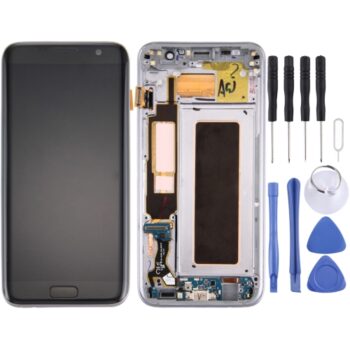 LCD Screen and Digitizer Full Assembly  & Charging Port Board & Volume Button & Power Button for Galaxy S7 Edge / G935F(Black)