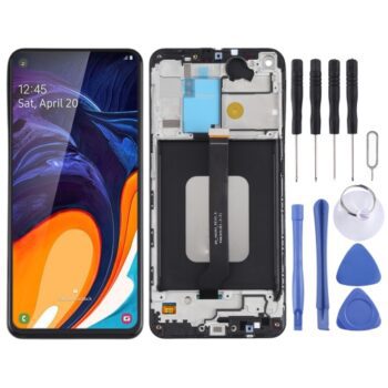 LCD Screen for Samsung Galaxy A60 SM-A606 Digitizer Full Assembly  (Black)