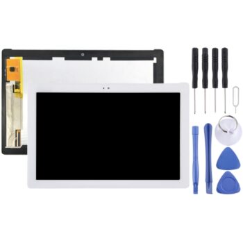 OEM LCD Screen for Asus Zenpad 10 Z300 Z300CL Z300CNL P01T (Yellow Flex Cable Version) with Digitizer Full Assembly (White)