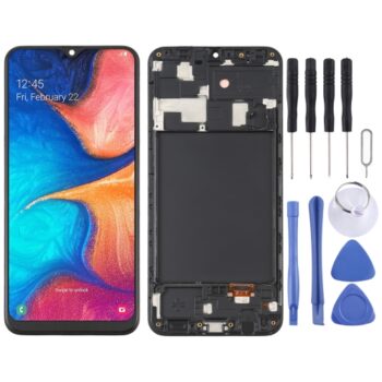 OLED LCD Screen for Samsung Galaxy A20 SM-A205 Digitizer Full Assembly  (Black)