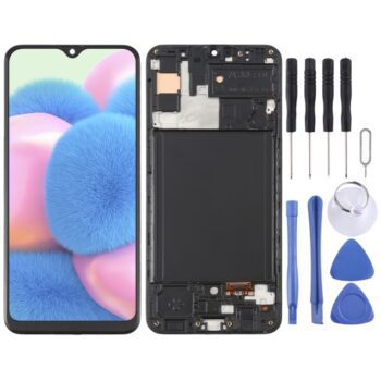 OLED LCD Screen for Samsung Galaxy A30S SM-A307 Digitizer Full Assembly  (Black)