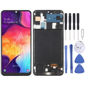 OLED LCD Screen for Samsung Galaxy A50 SM-A505 Digitizer Full Assembly  (Black)