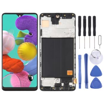 OLED LCD Screen for Samsung Galaxy A51 4G SM-A515(6.36 inch) Digitizer Full Assembly  (Black)