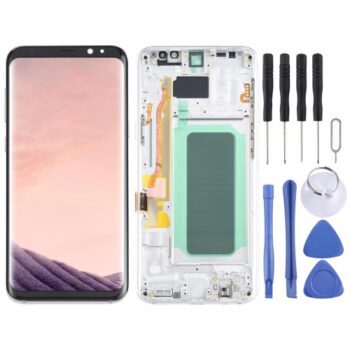 OLED LCD Screen for Samsung Galaxy S8+ SM-G955 Digitizer Full Assembly  (Silver)