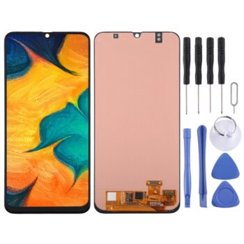Super AMOLED LCD Screen for Galaxy A30 with Digitizer Full Assembly (Black)