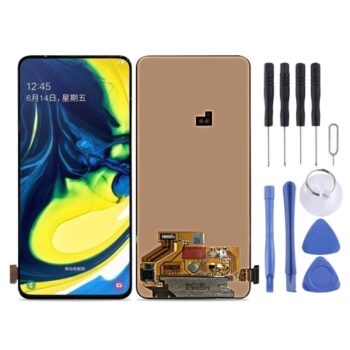 Super AMOLED LCD Screen for Galaxy A80 A90 A805F with Digitizer Full Assembly (Black)
