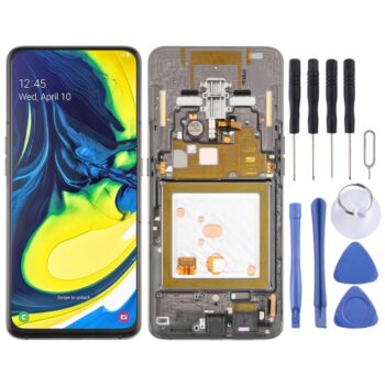 Super AMOLED LCD Screen for Galaxy A80 Digitizer Full Assembly  (Black)