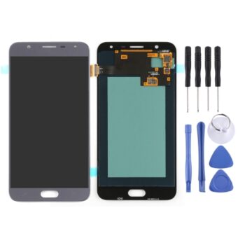 Super AMOLED LCD Screen for Galaxy J7 Duo / J720 with Digitizer Full Assembly (Grey)