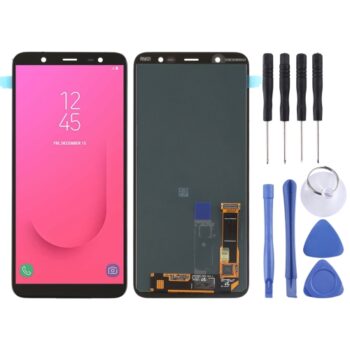 Super AMOLED LCD Screen for Galaxy J8 (2018), J810F/DS, J810Y/DS, J810G/DS with Digitizer Full Assembly (Black)