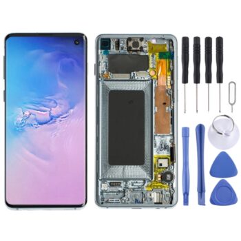 Super AMOLED LCD Screen for Galaxy S10 4G Digitizer Full Assembly  (Blue)