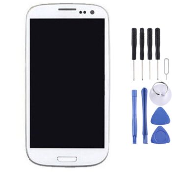 Super AMOLED LCD Screen for Samsung Galaxy SIII / i9300 Digitizer Full Assembly  (White)