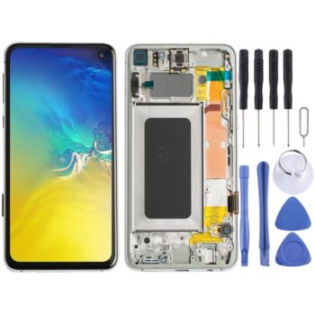Super AMOLED LCD Screen With Digitizer Full Assembly  (Silver)