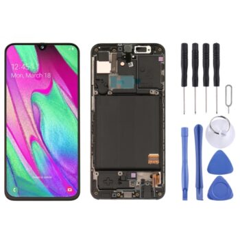 Super AMOLED LCD Screen  for Galaxy A40 SM-A405F with Digitizer Full Assembly (Black)