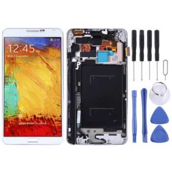 TFT LCD Screen for Galaxy Note 3 / N9005 (3G Version) Digitizer Full Assembly  & Side Keys (White)