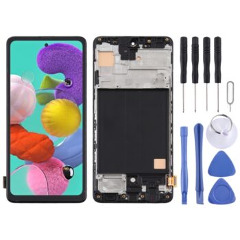 TFT LCD Screen for Samsung Galaxy A51 4G Digitizer Full Assembly  (Black)