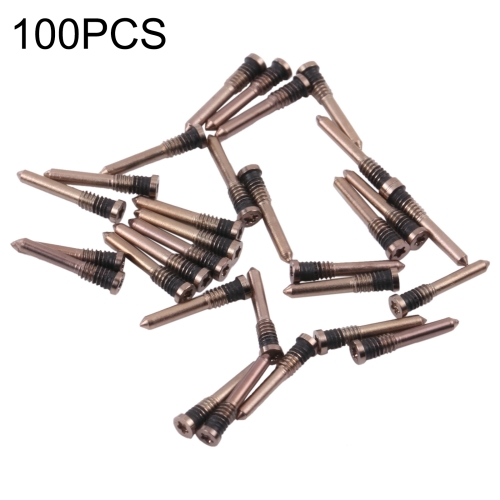 100 PCS Charging Port Screws for iPhone 13 mini (Gold)