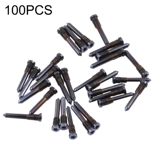 100 PCS Charging Port Screws for iPhone 13 Pro (Black)